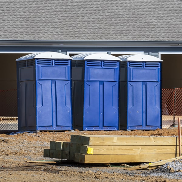 what is the expected delivery and pickup timeframe for the portable restrooms in Stockton Springs